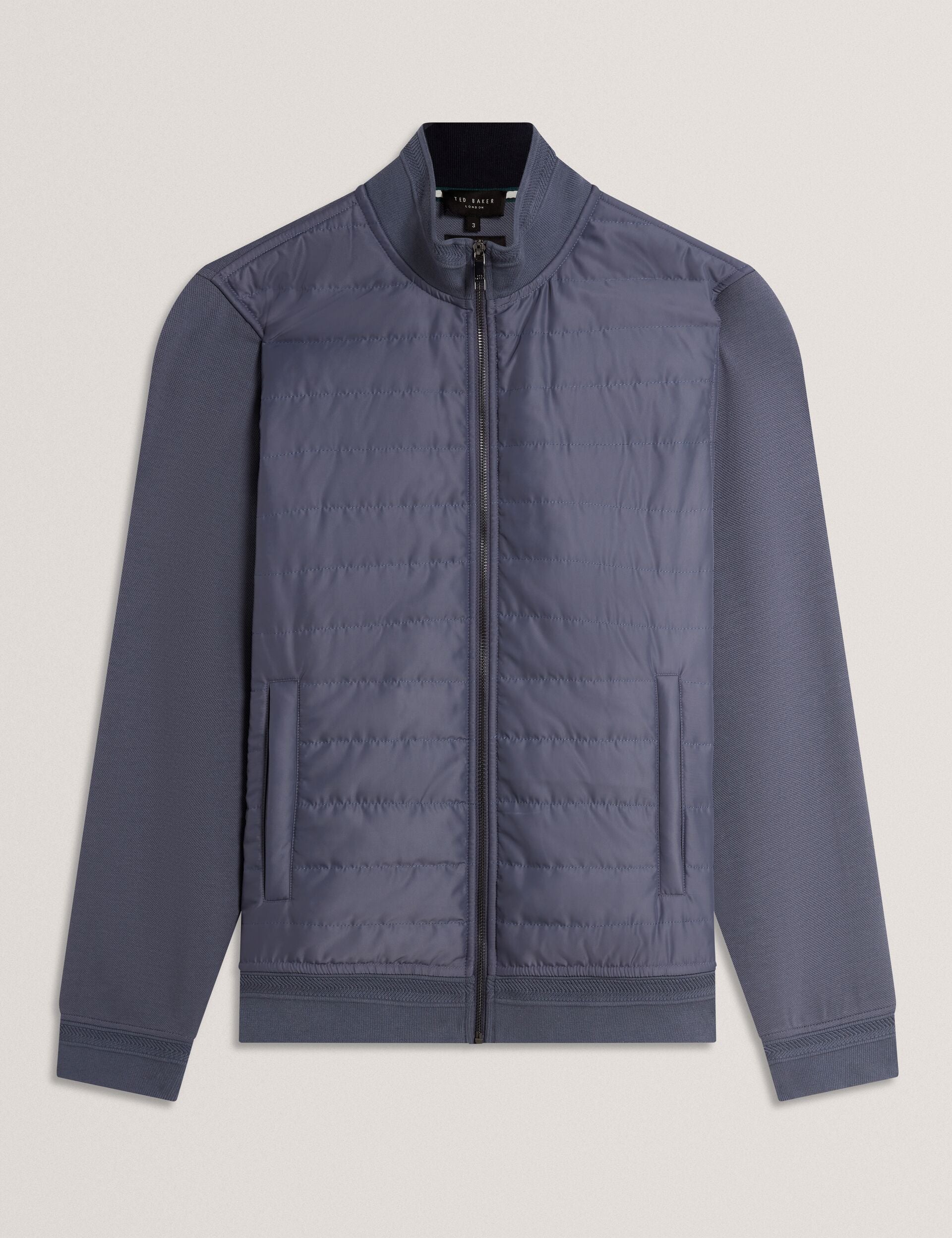 Men|Sale DURANO Quilted Front Zip-Through Knit Jacket - Ted Baker