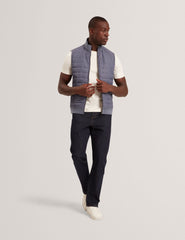 Men|Sale PAFAVOR Quilted Front Funnel Neck Zip-Up Gilet - Ted Baker