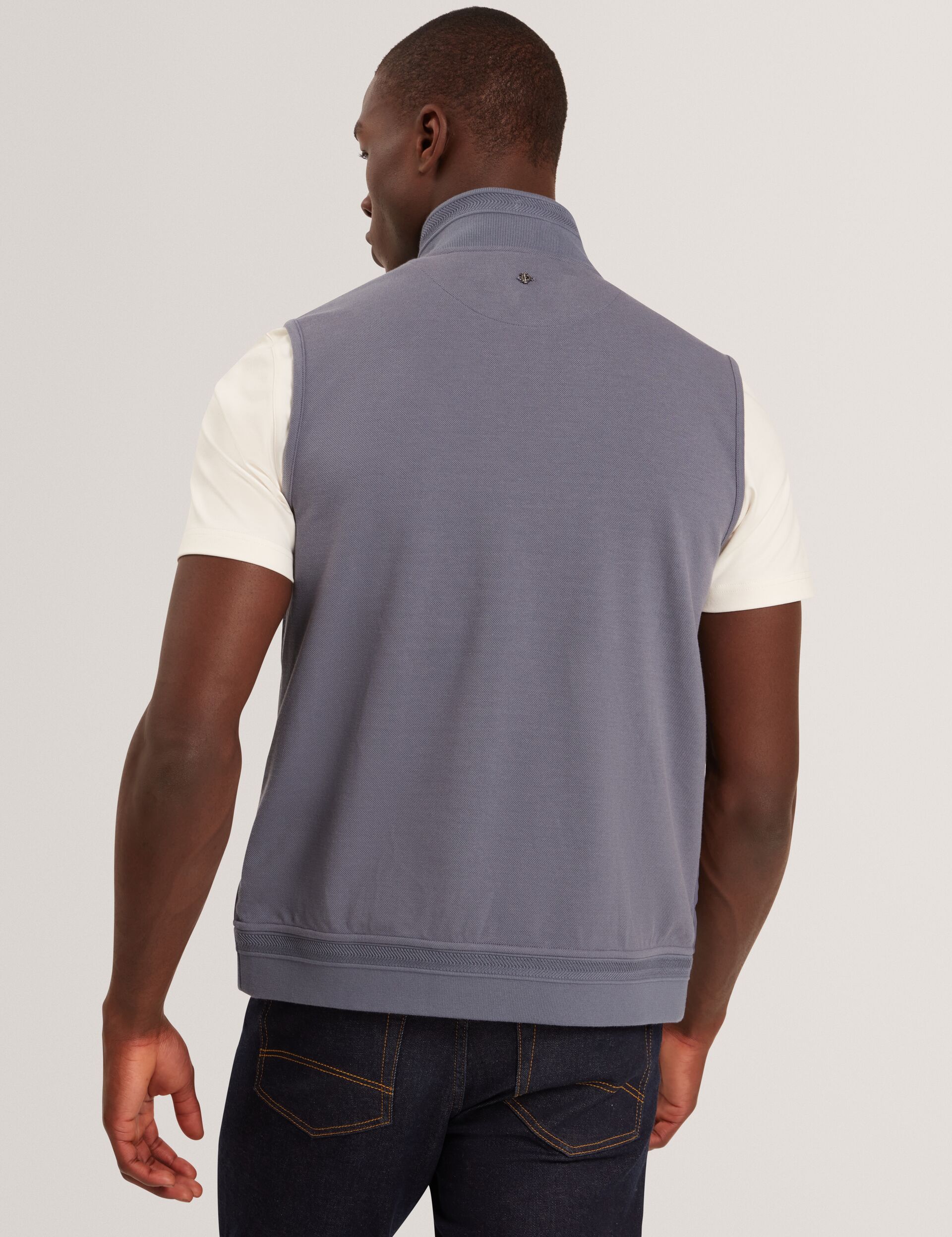 Men|Sale PAFAVOR Quilted Front Funnel Neck Zip-Up Gilet - Ted Baker