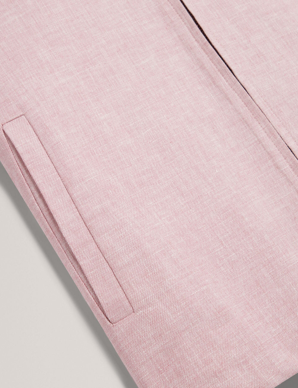 Men ASHLEYJ Linen Cotton Zip-Up Harrington Jacket - Ted Baker