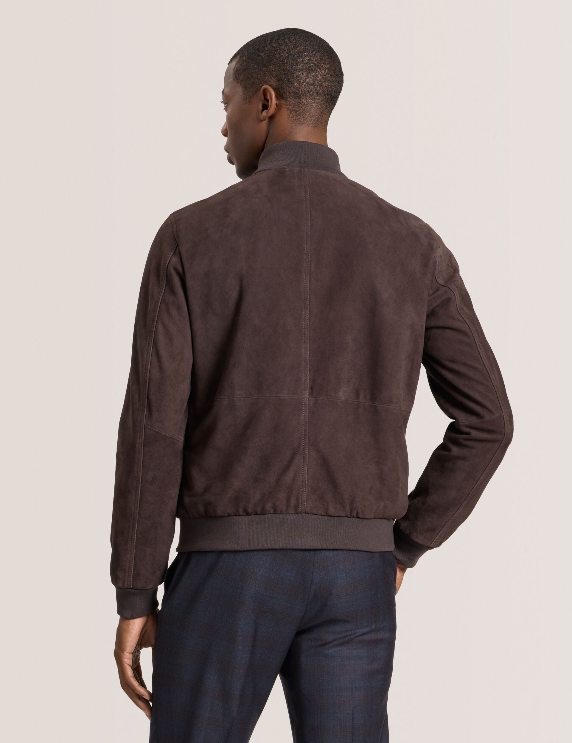 Men|Sale WEIR - Suede Button Front Jacket - Ted Baker