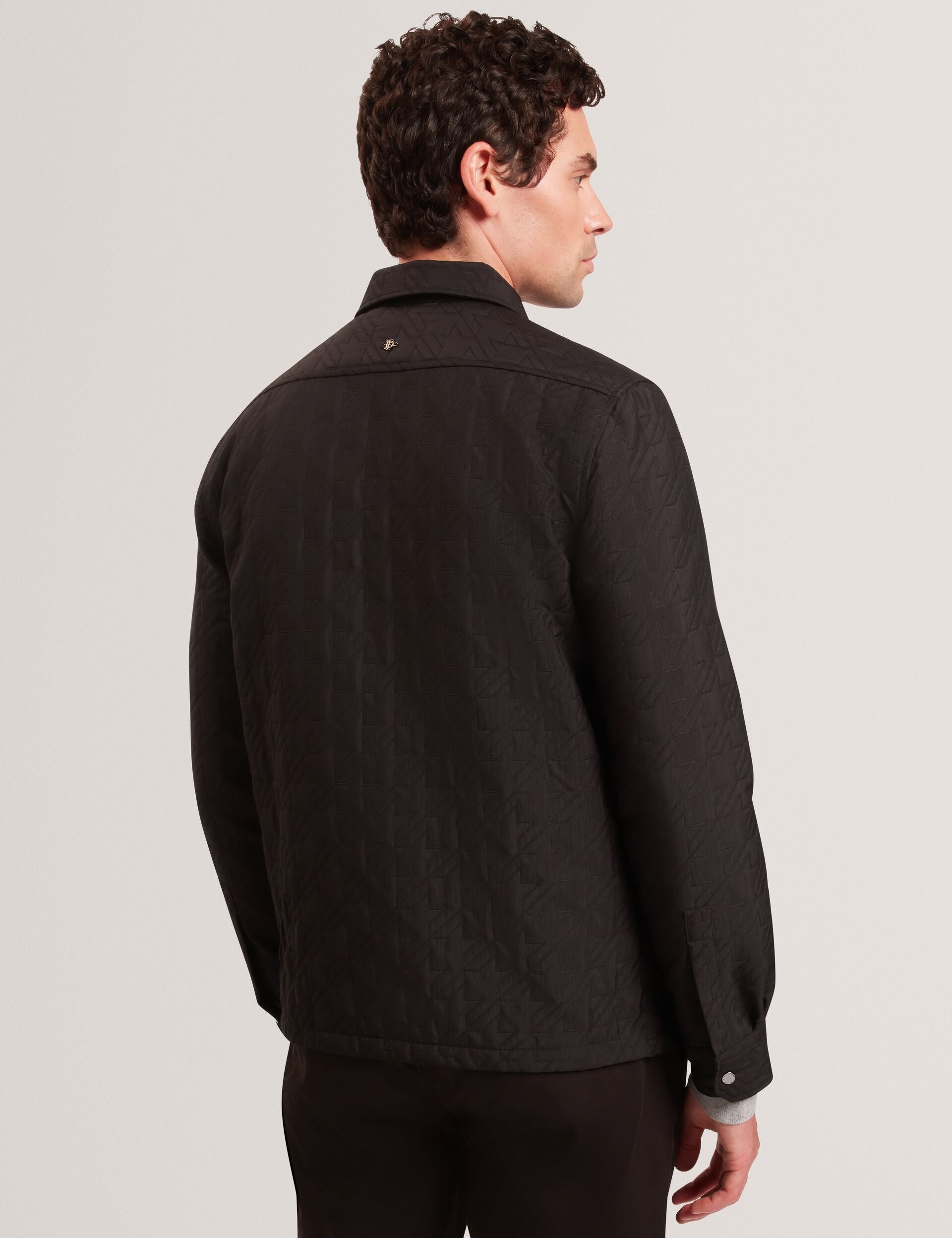 Men|Sale THOVA Textured Quilt Zip-Through Overshirt - Ted Baker