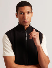 Men TERINCE - Zip-Through Funnel Neck Gillet - Ted Baker