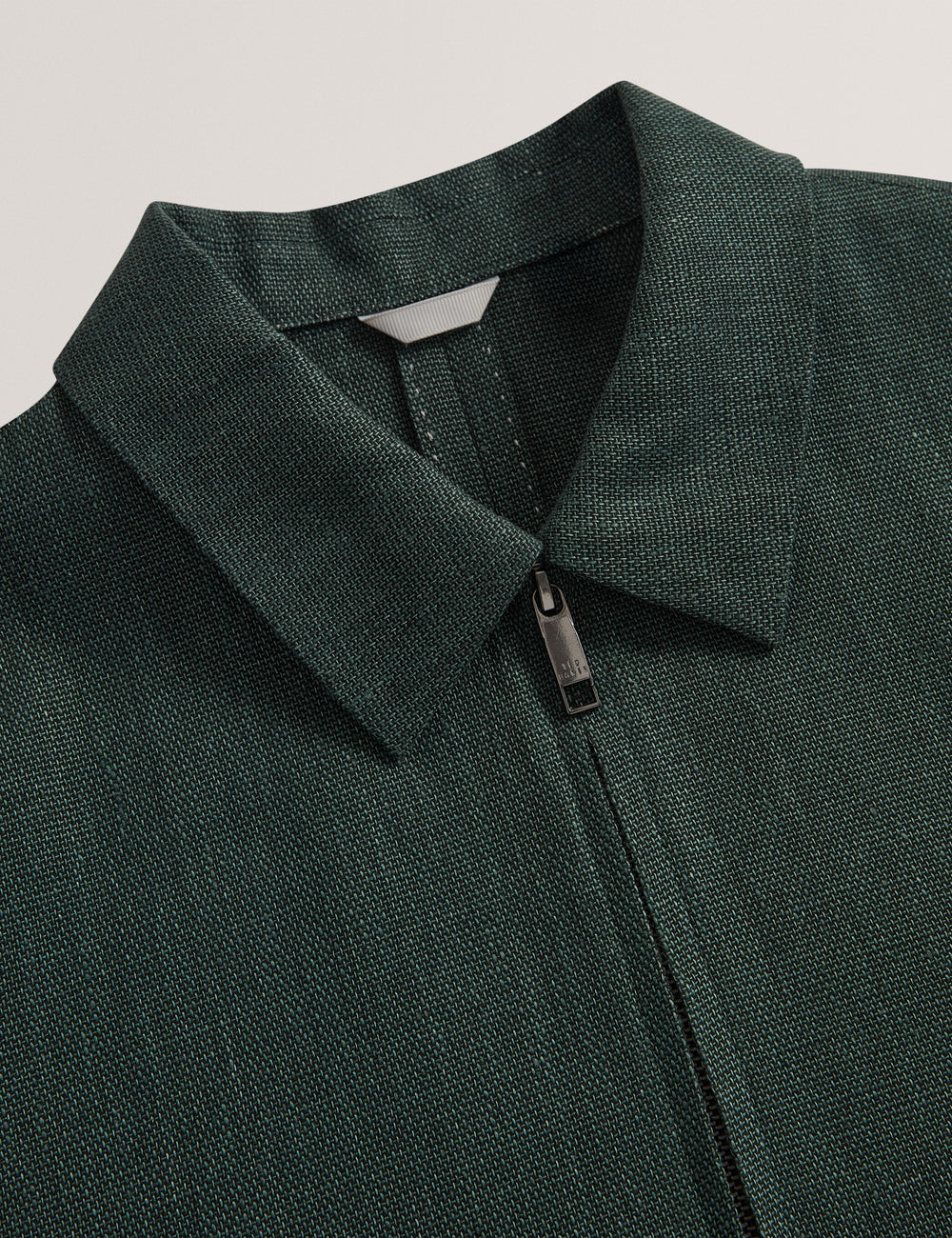 Men KUMARH - Linen Blend Zip Up Harrington Jacket - Ted Baker