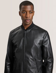 Men|Sale WAGGONER - Leather Bomber Jacket - Ted Baker