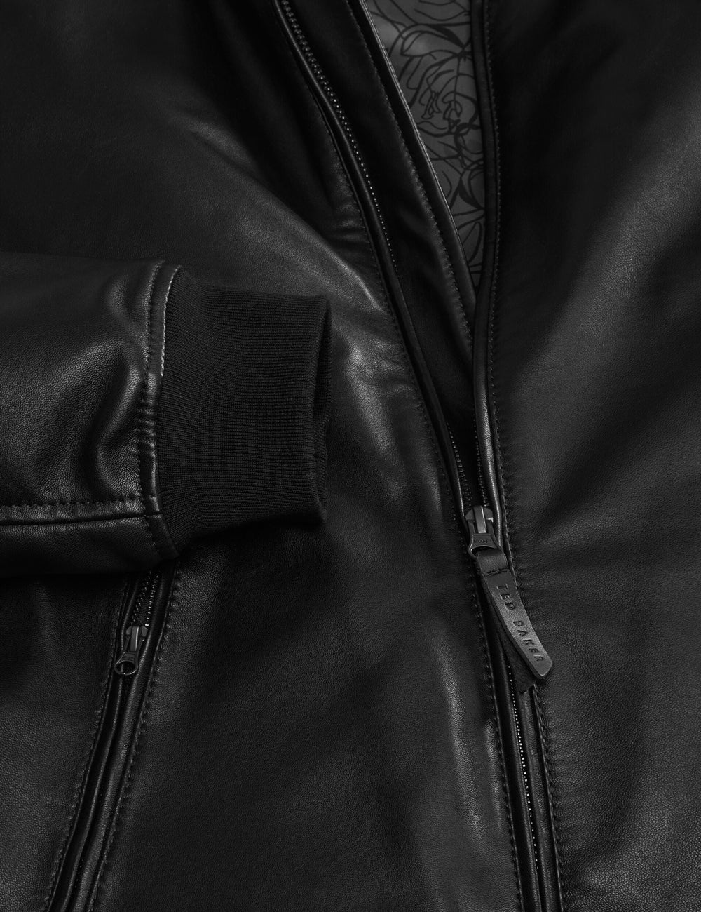 Men|Sale WAGGONER - Leather Bomber Jacket - Ted Baker