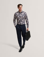 Men JACIEL Scattered Petal Slim Long Sleeve Shirt - Ted Baker