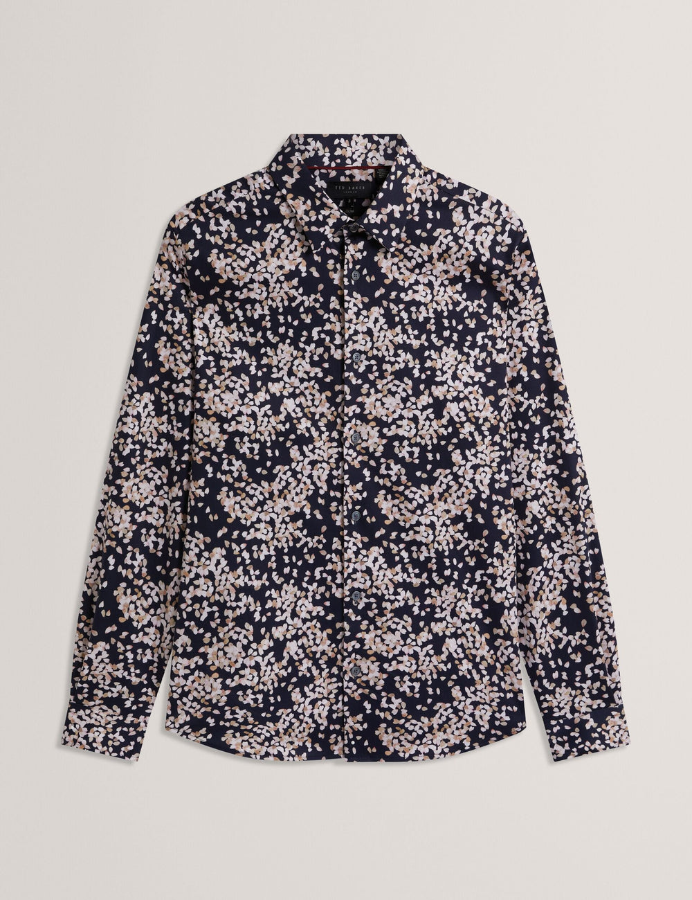 Men JACIEL Scattered Petal Slim Long Sleeve Shirt - Ted Baker