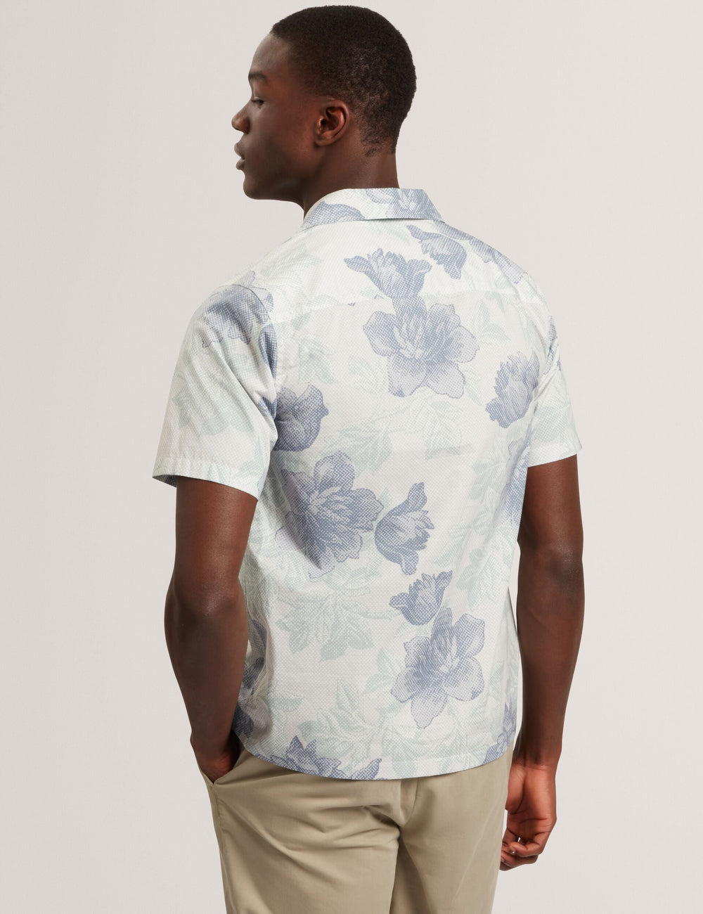 Men CESIRO Relaxed Shaded Floral Short Sleeve Shirt - Ted Baker