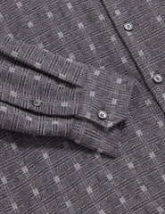 Men|Sale VYSER Jacquard Check Woven Long Sleeve Shirt - Ted Baker
