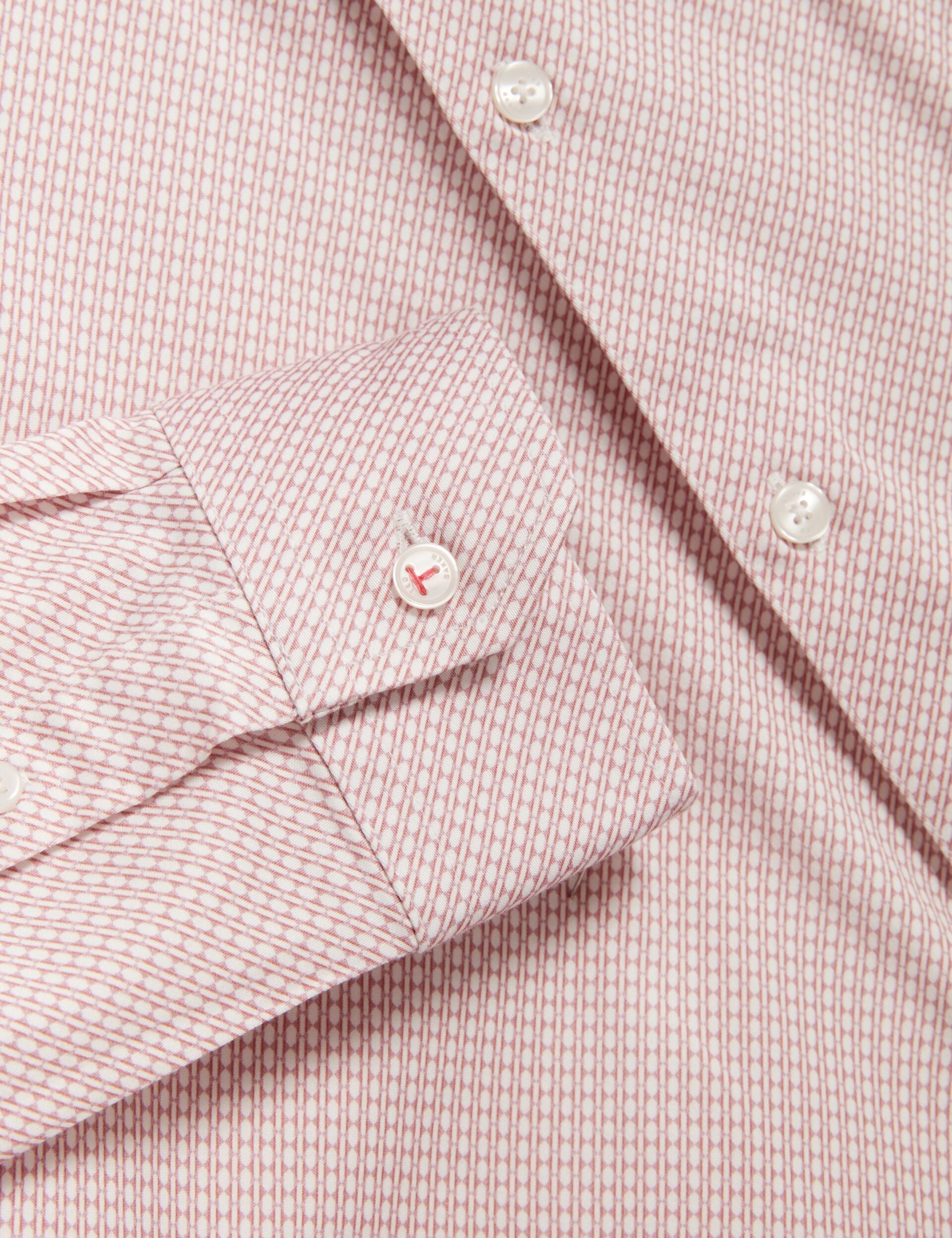 Men OLWENO Micro Geo Print Long Sleeve Slim Shirt - Ted Baker