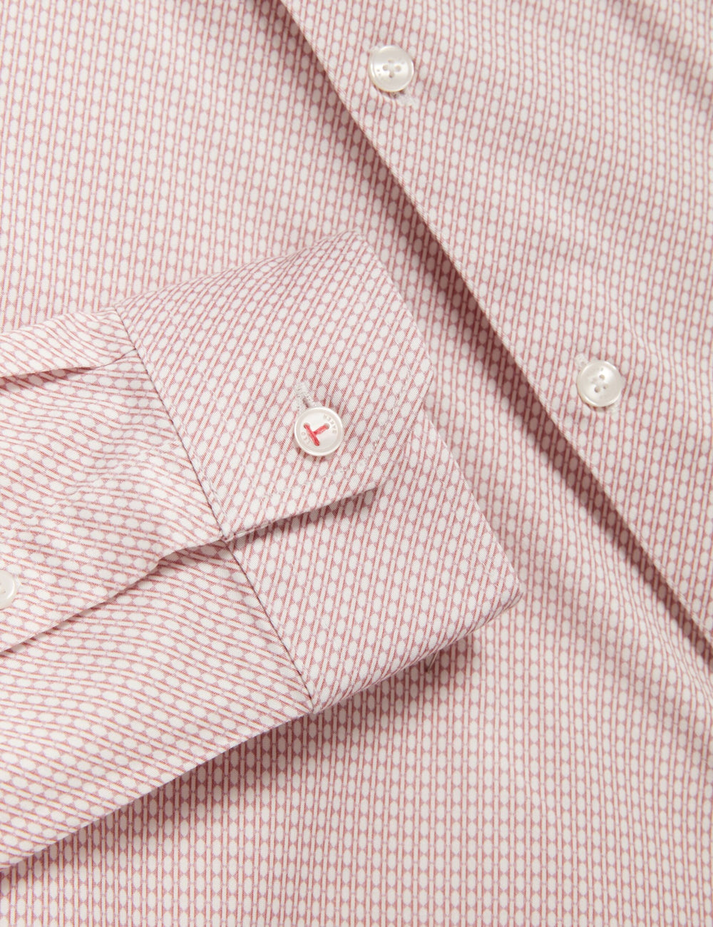 Men OLWENO Micro Geo Print Long Sleeve Slim Shirt - Ted Baker