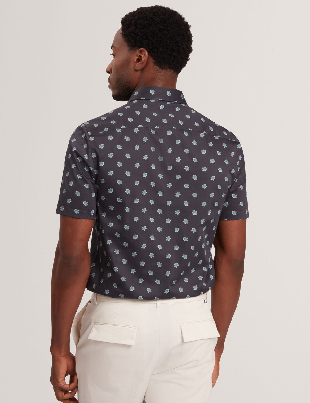 Men CHASKA Mini Floral Print Short Sleeve Shirt - Ted Baker