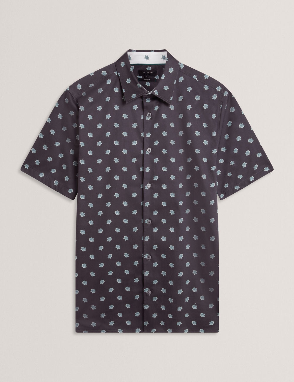 Men CHASKA Mini Floral Print Short Sleeve Shirt - Ted Baker