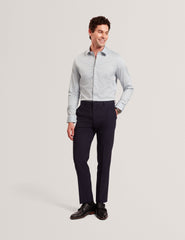 Men OLWENO Micro Geo Print Long Sleeve Slim Shirt - Ted Baker
