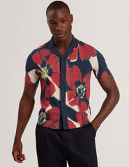 Men|Sale WYRIC Blooms Print Knitted Short Sleeve Shirt - Ted Baker
