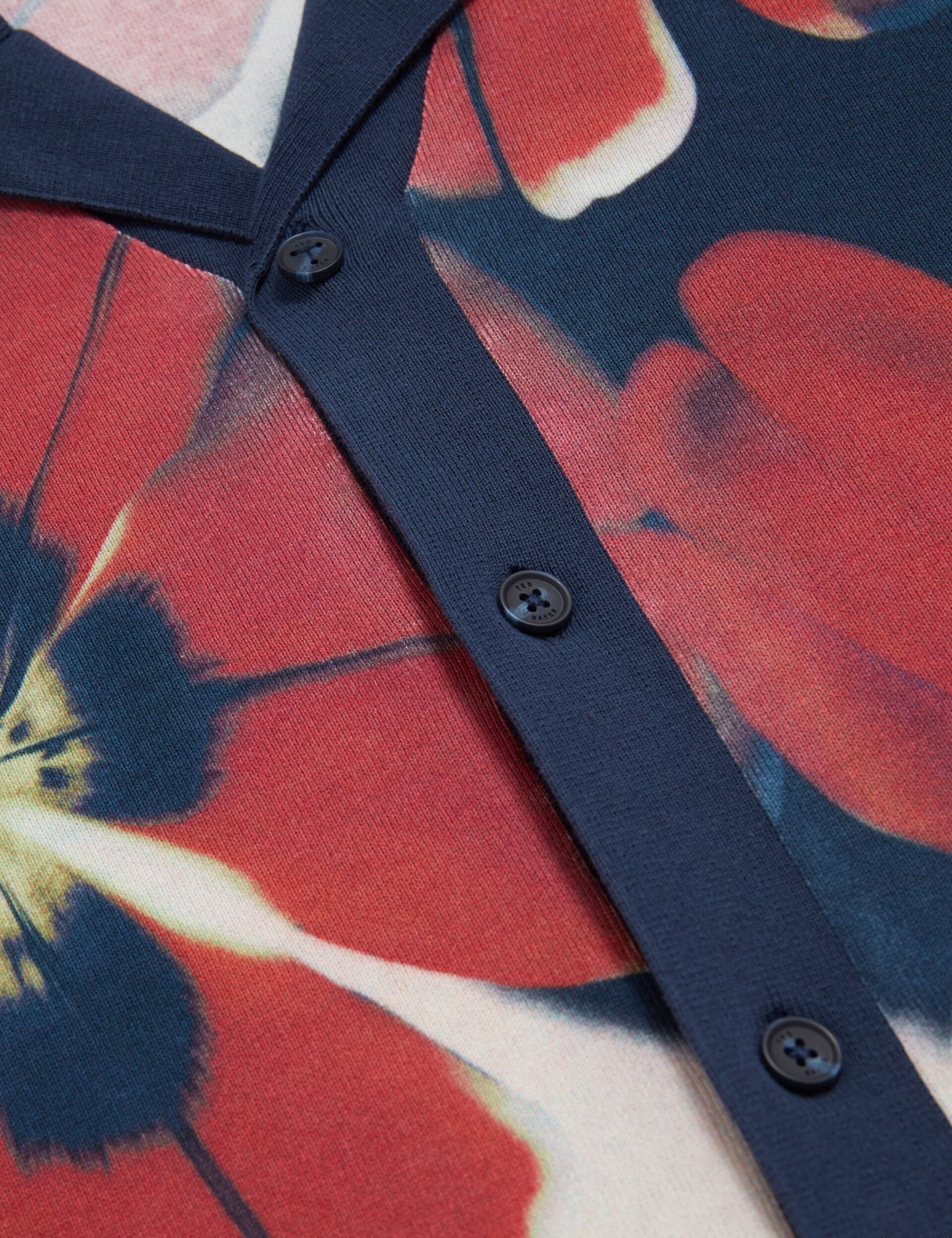 Men|Sale WYRIC Blooms Print Knitted Short Sleeve Shirt - Ted Baker