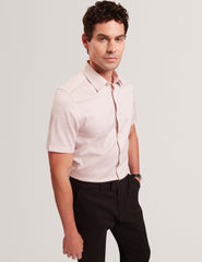 Men ROMMANN Micro Geo Print Slim Short Sleeve Shirt - Ted Baker