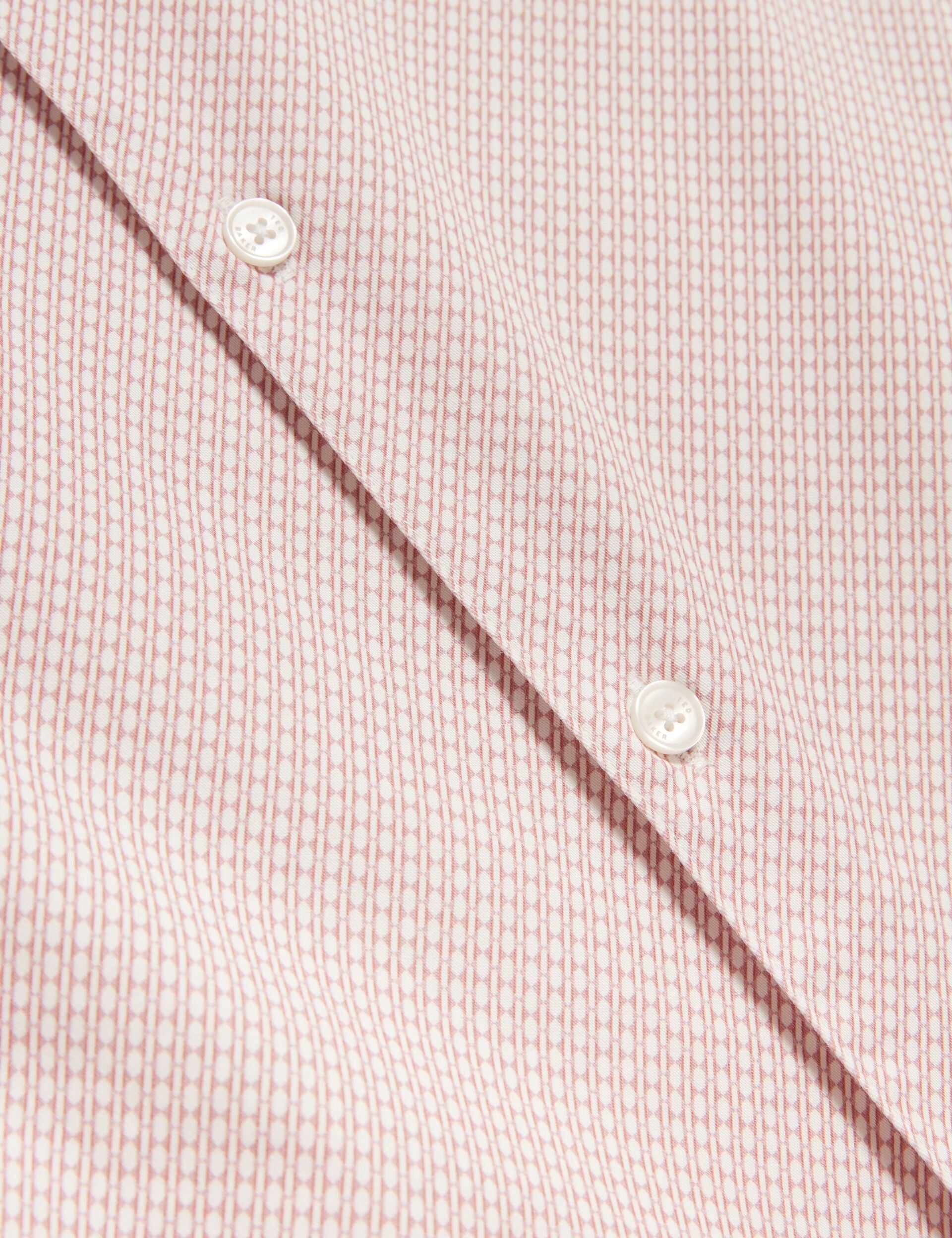 Men ROMMANN Micro Geo Print Slim Short Sleeve Shirt - Ted Baker