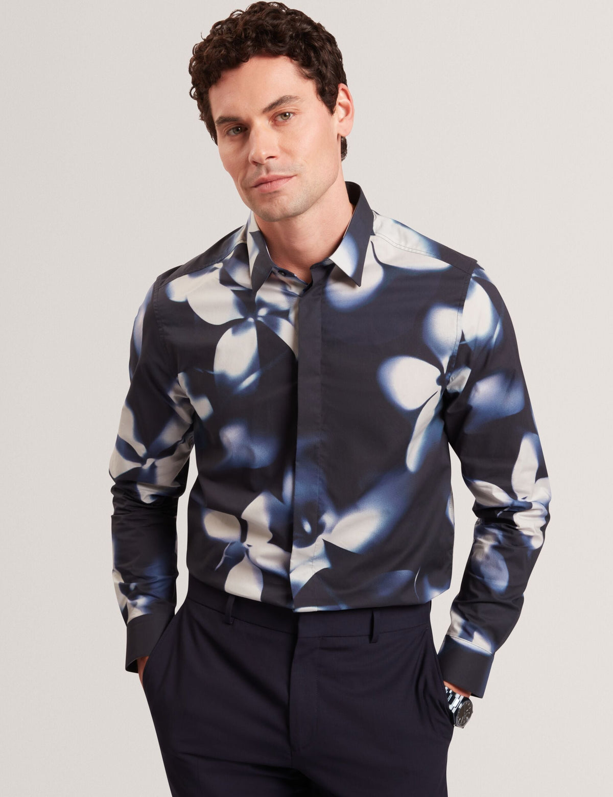 Men|Sale WRENIN Photographic Floral Print Long Sleeve Shirt - Ted Baker