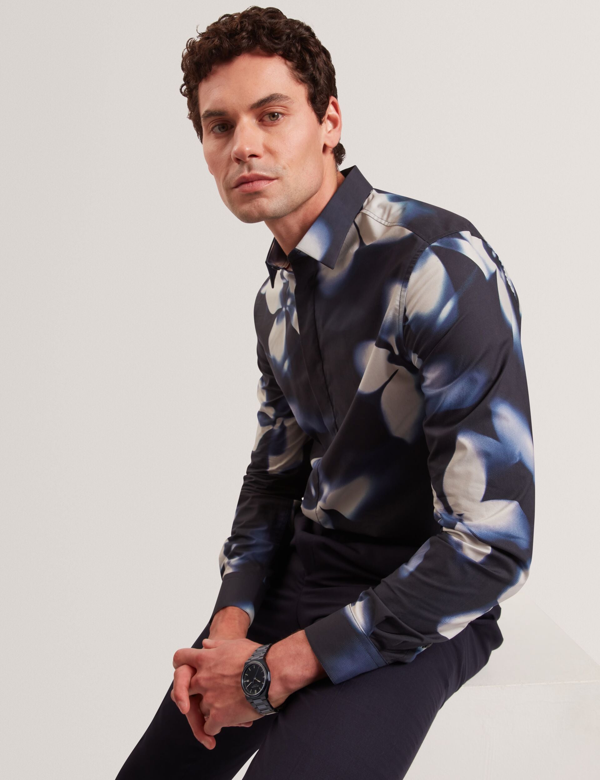 Men|Sale WRENIN Photographic Floral Print Long Sleeve Shirt - Ted Baker