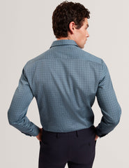 Men|Sale CAYLAXE Slim Fit Geo Print Cotton Blend Shirt - Ted Baker