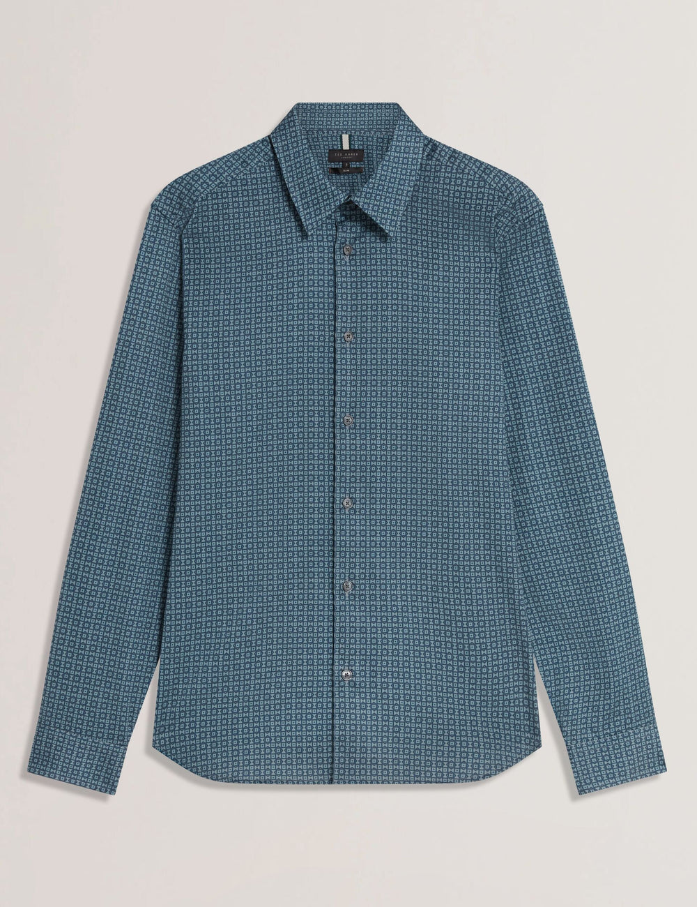Men|Sale CAYLAXE Slim Fit Geo Print Cotton Blend Shirt - Ted Baker