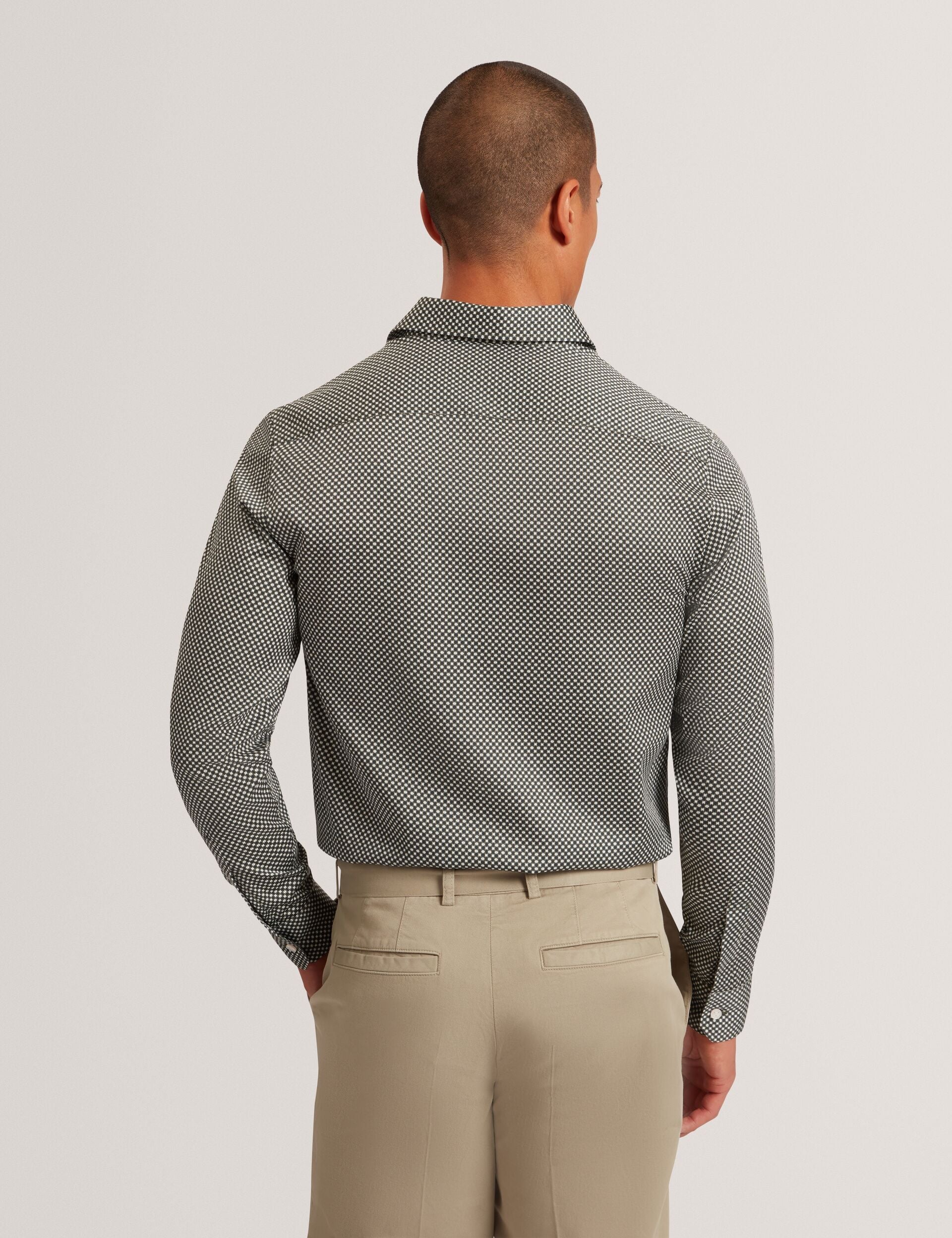 Men|Sale JOZEF Slim Fit Micro Geometric Print Shirt - Ted Baker