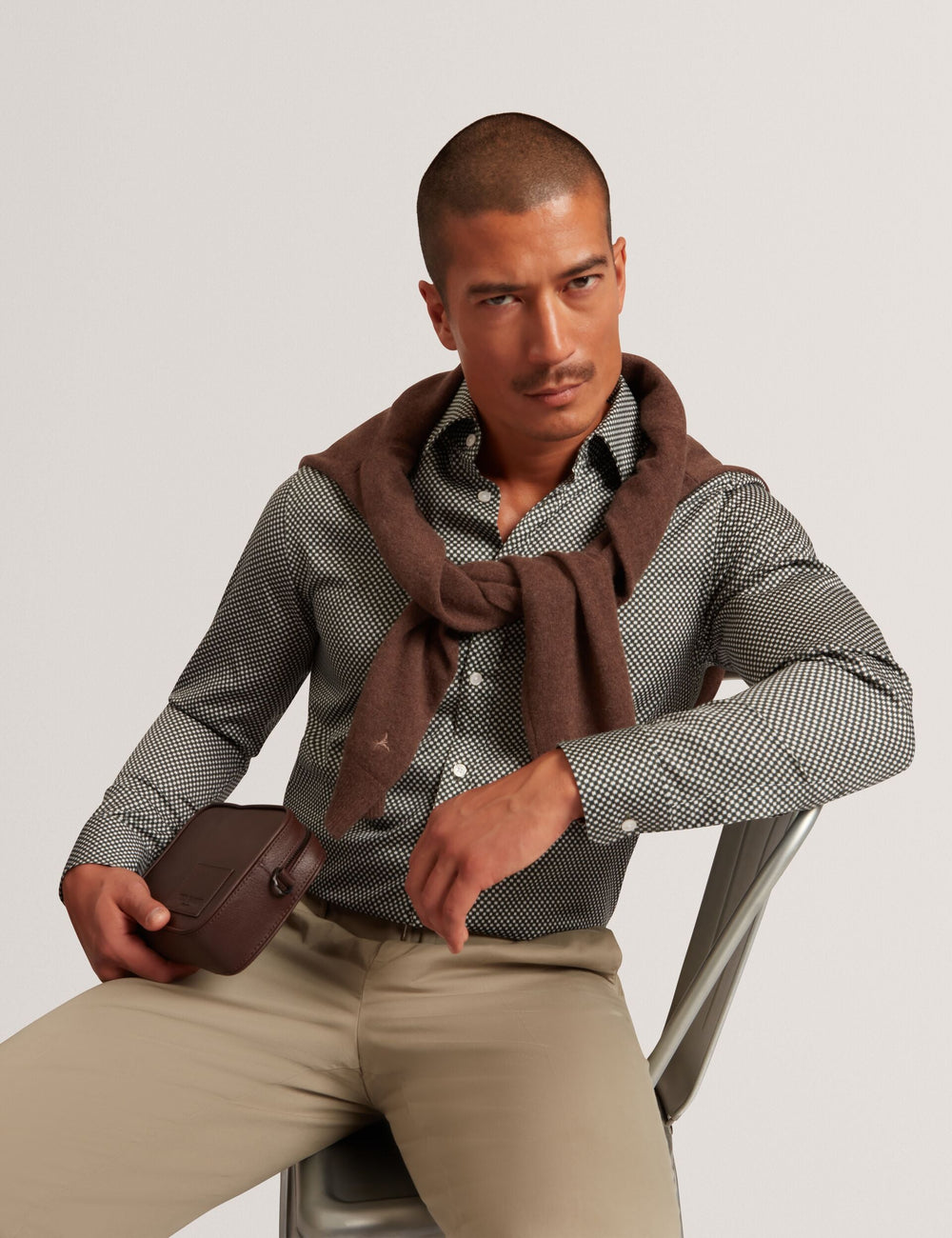 Men|Sale JOZEF Slim Fit Micro Geometric Print Shirt - Ted Baker