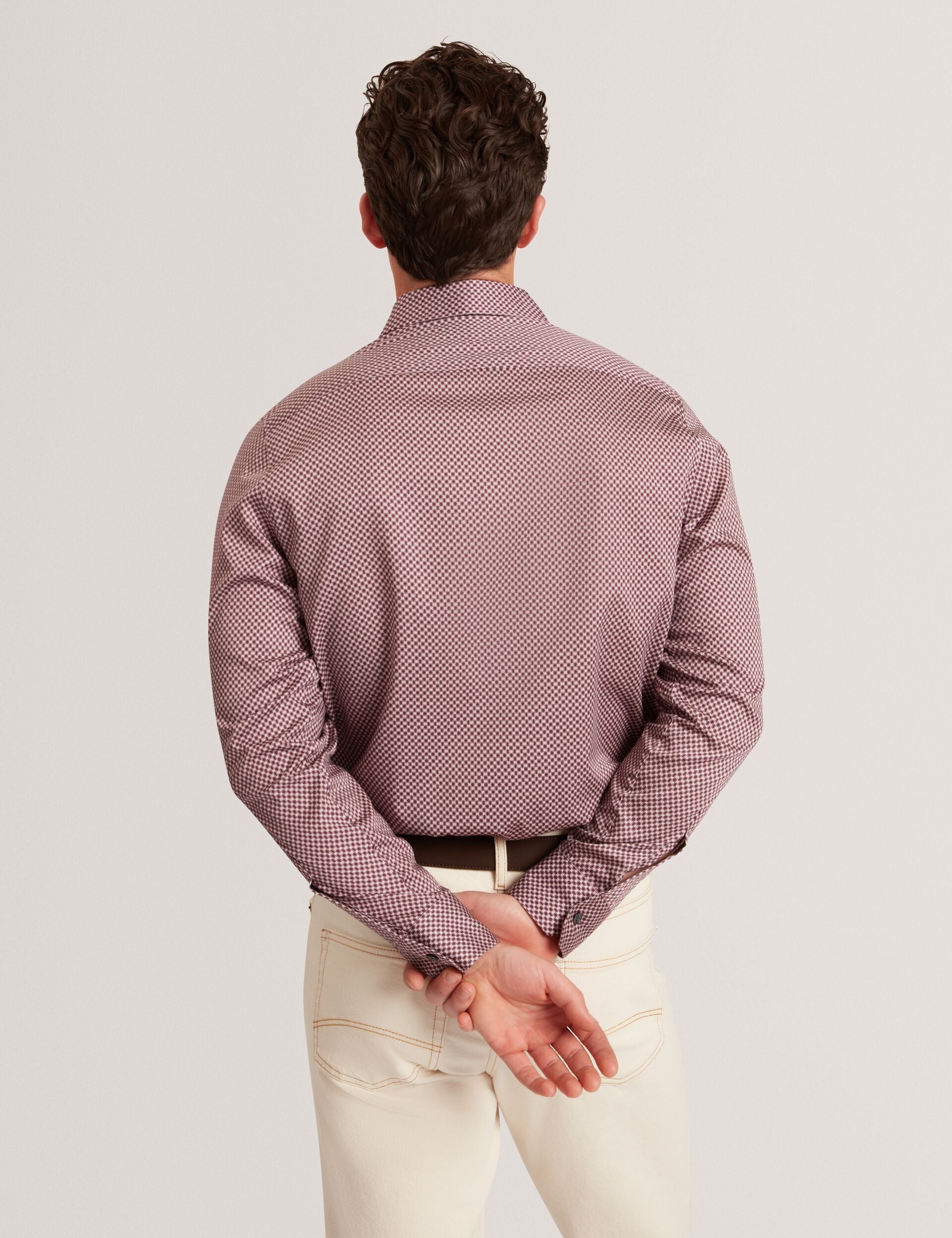 Men|Sale JOZEF Slim Fit Micro Geometric Print Shirt - Ted Baker