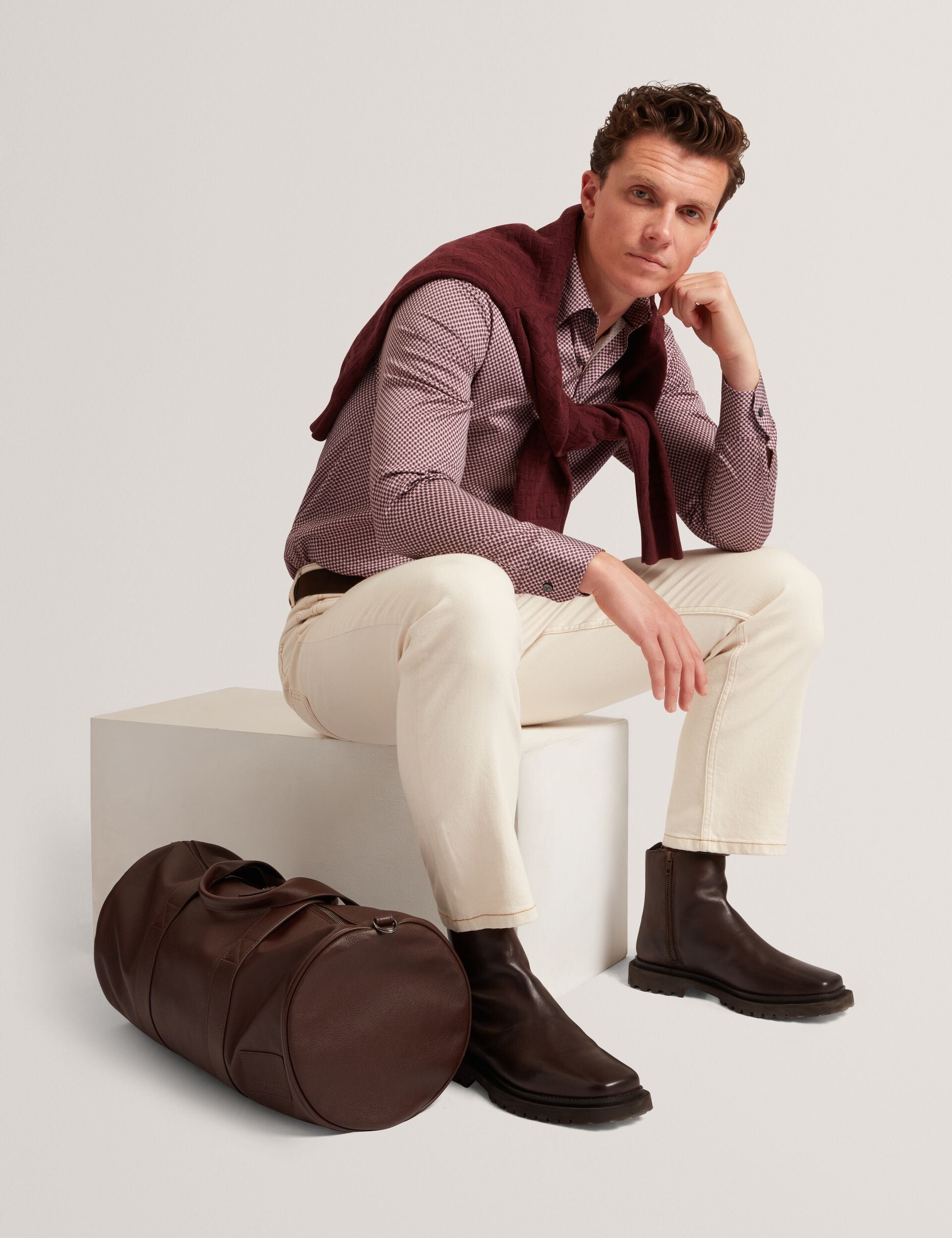 Men|Sale JOZEF Slim Fit Micro Geometric Print Shirt - Ted Baker