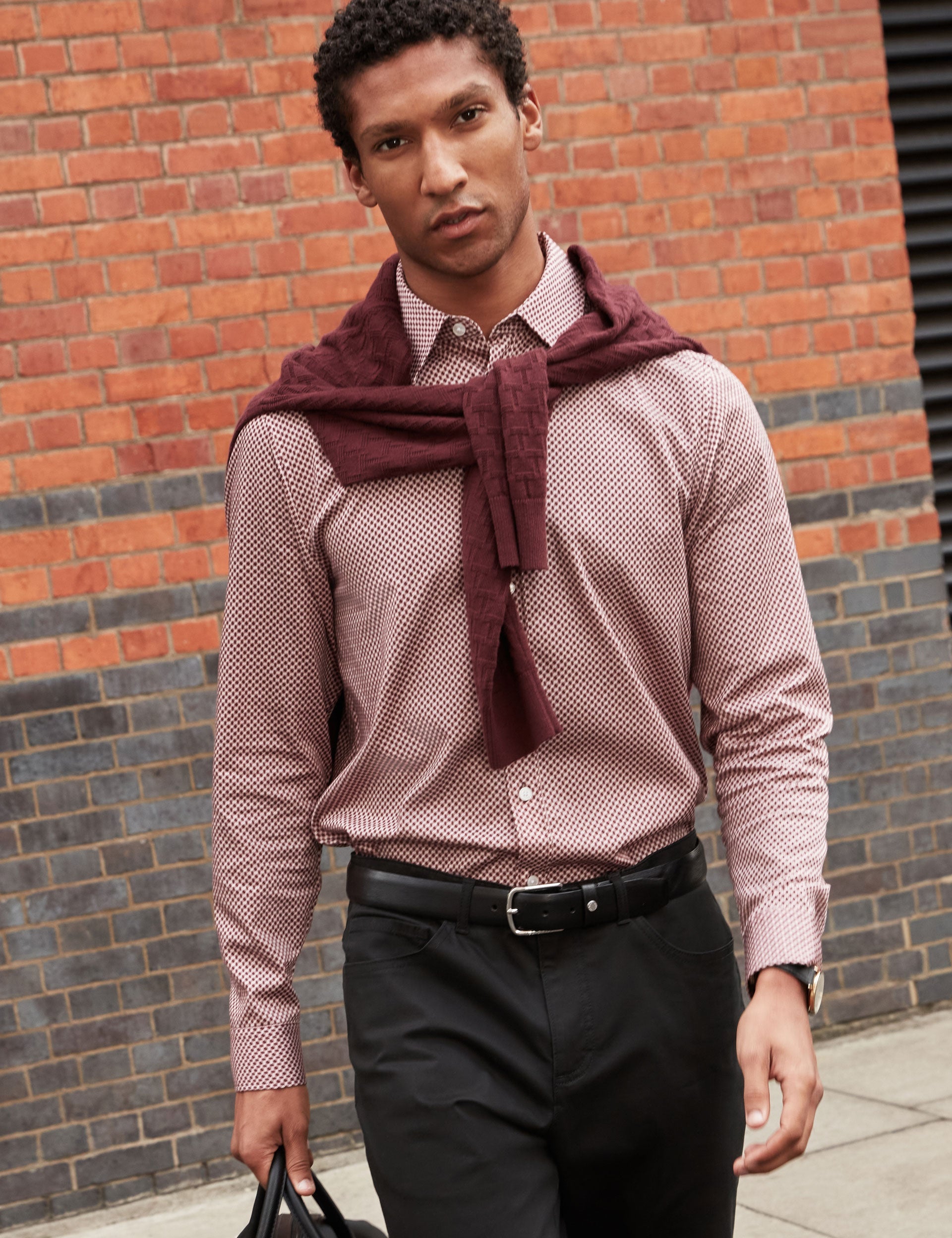 Men|Sale JOZEF Slim Fit Micro Geometric Print Shirt - Ted Baker