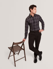 Men|Sale LIRRA Retro Check Print Long Sleeve Shirt - Ted Baker