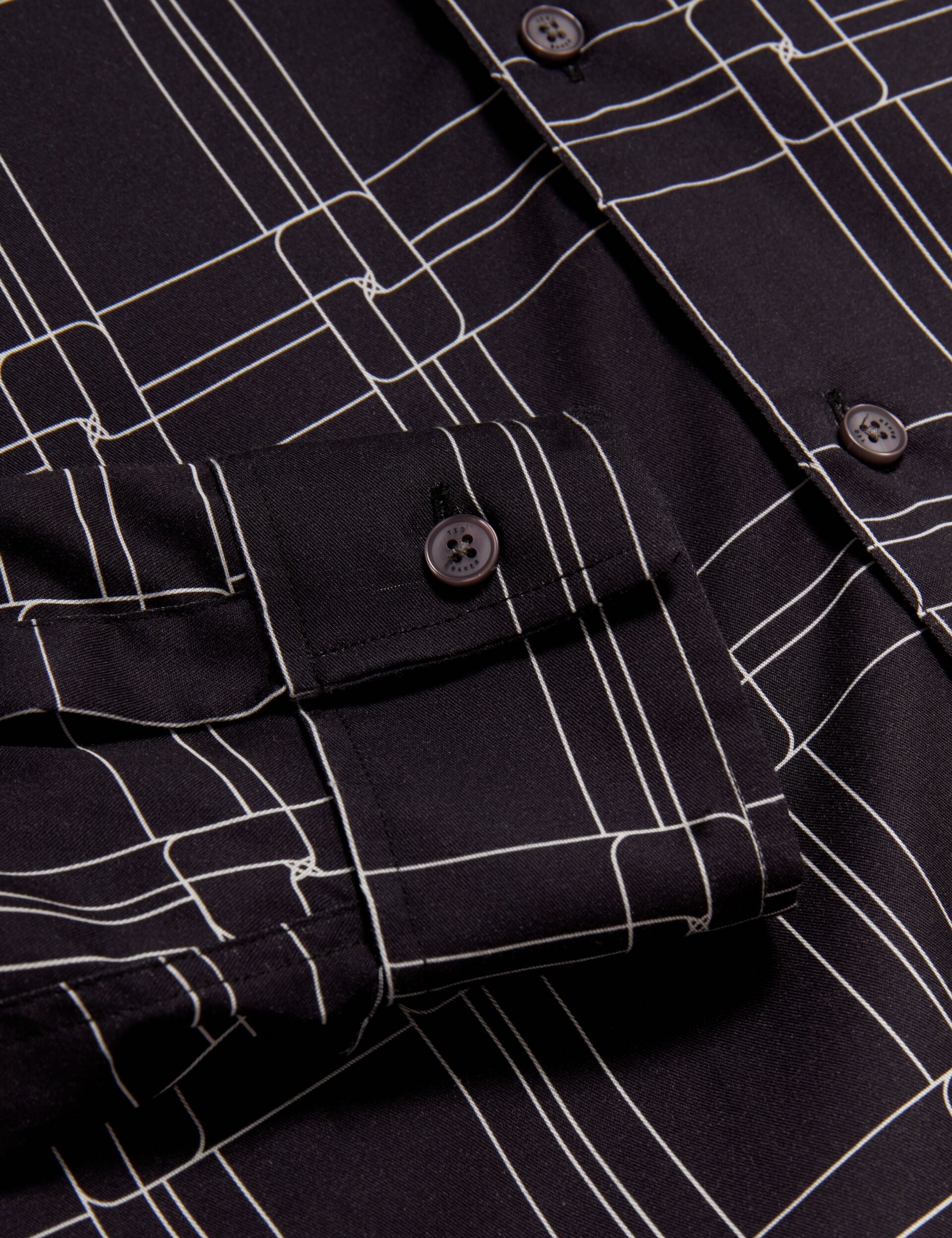 Men|Sale LIRRA Retro Check Print Long Sleeve Shirt - Ted Baker