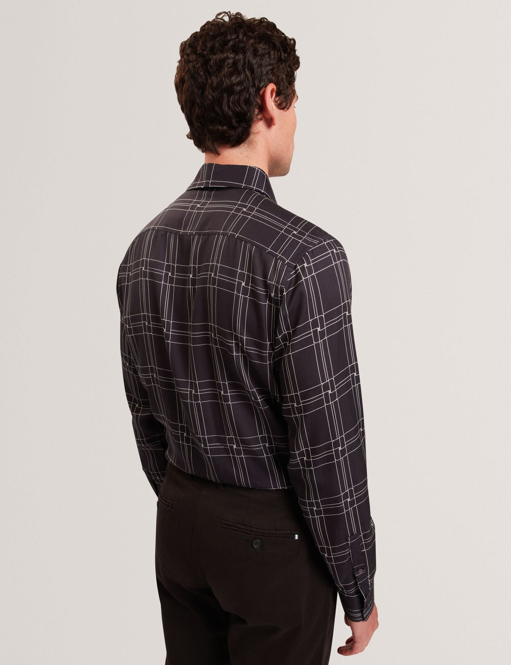 Men|Sale LIRRA Retro Check Print Long Sleeve Shirt - Ted Baker