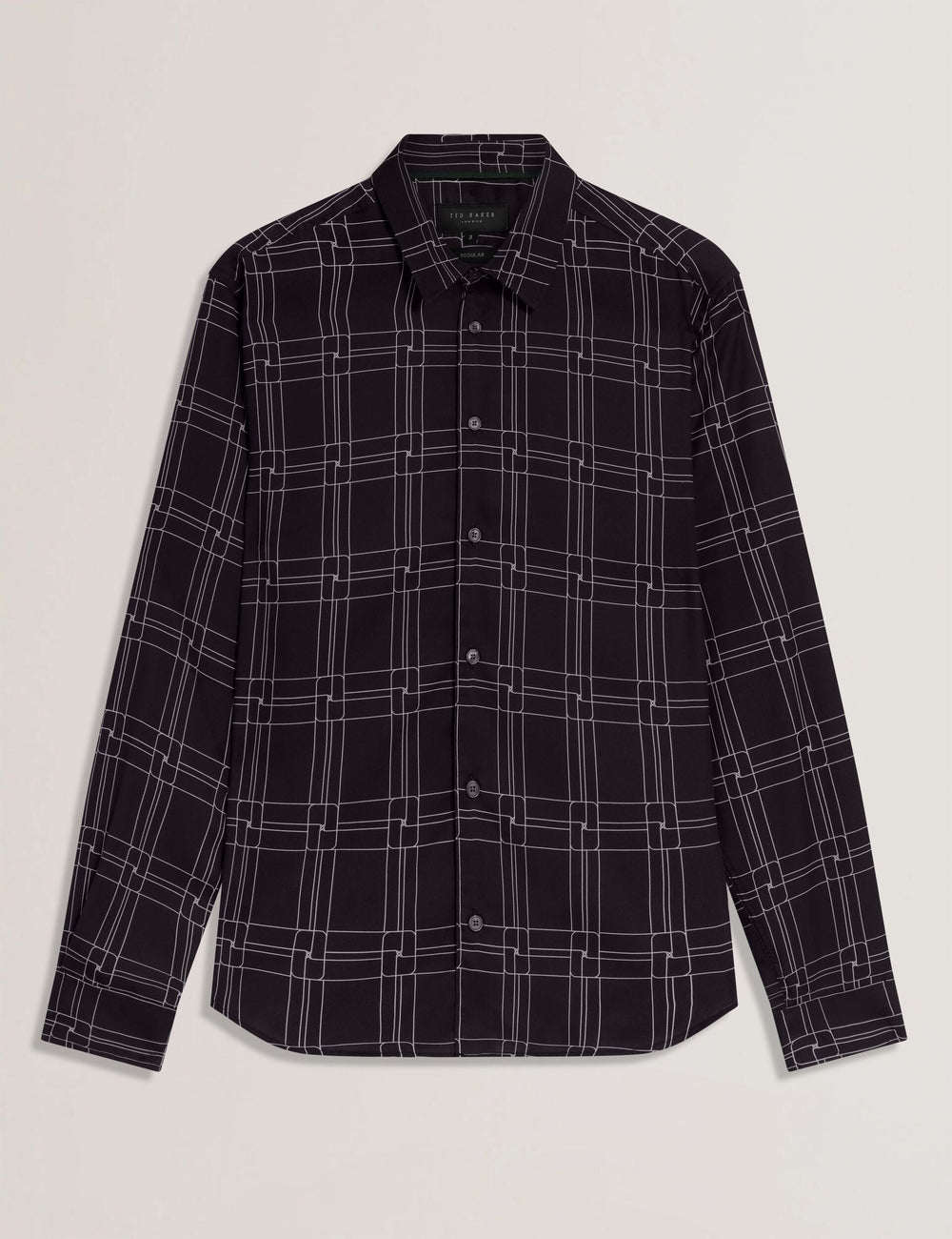 Men|Sale LIRRA Retro Check Print Long Sleeve Shirt - Ted Baker