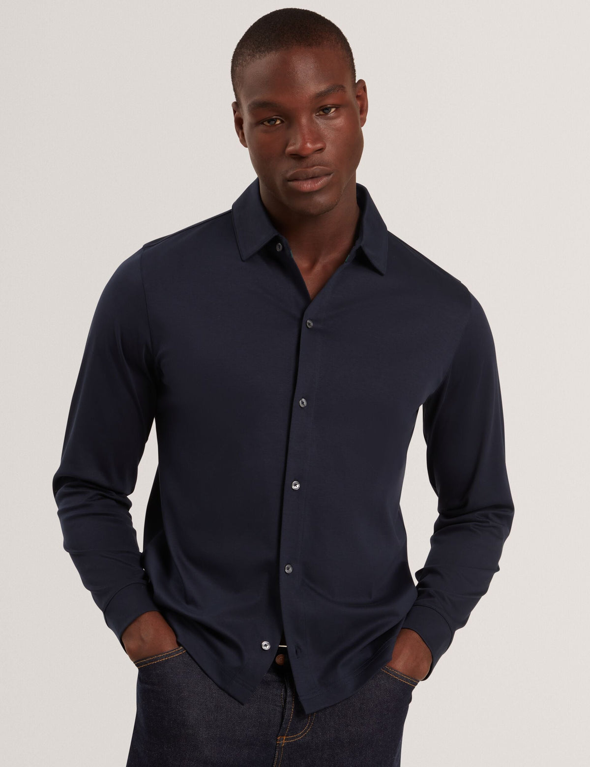 Men|Sale QUILLON Soft Touch Jersey Long Sleeve Shirt - Ted Baker