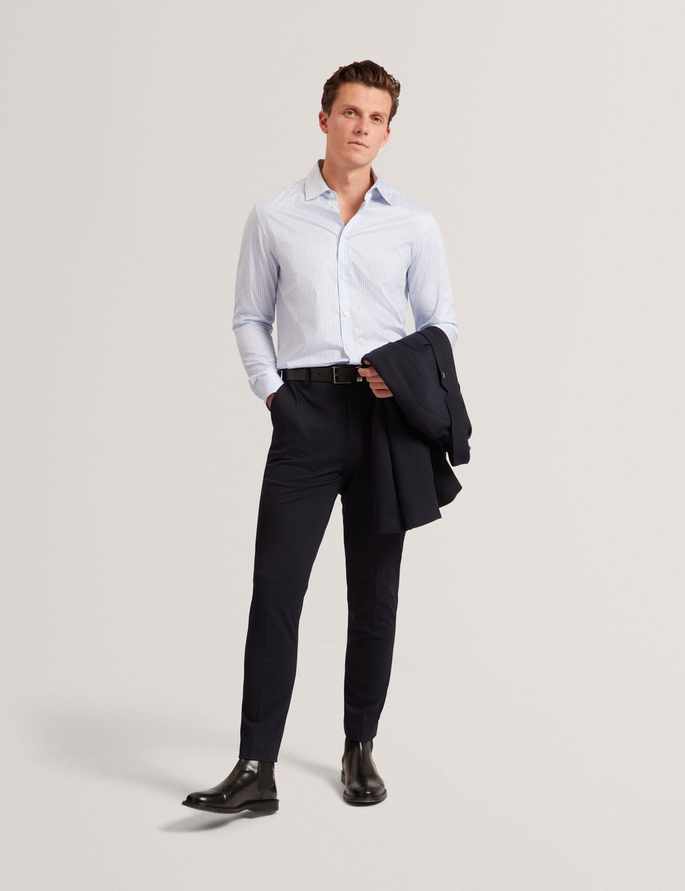 Men|Sale SOHOE Striped Cotton Long Sleeve Shirt - Ted Baker