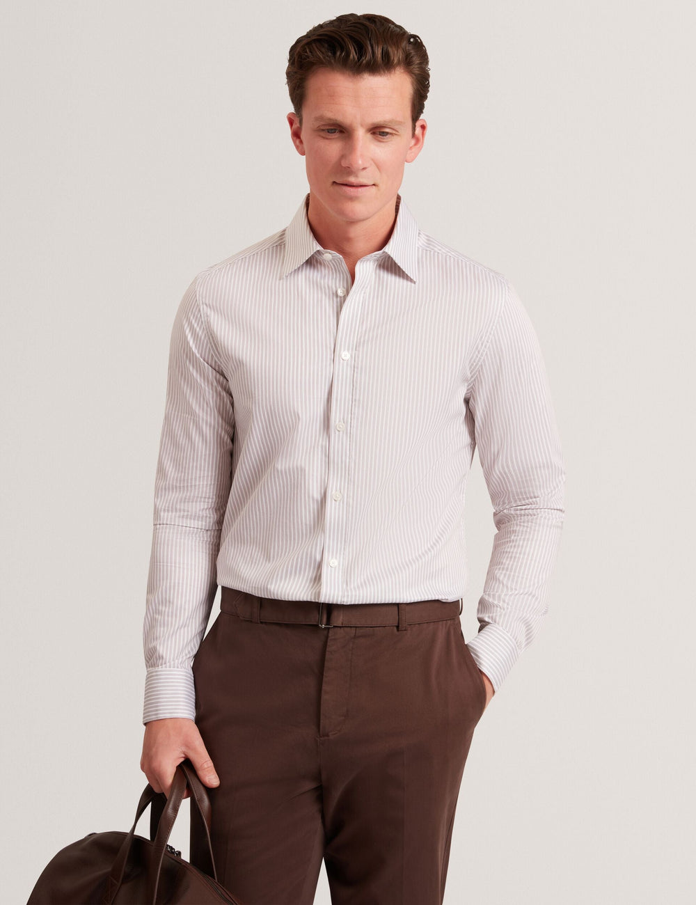 Men|Sale SOHOE Striped Cotton Long Sleeve Shirt - Ted Baker