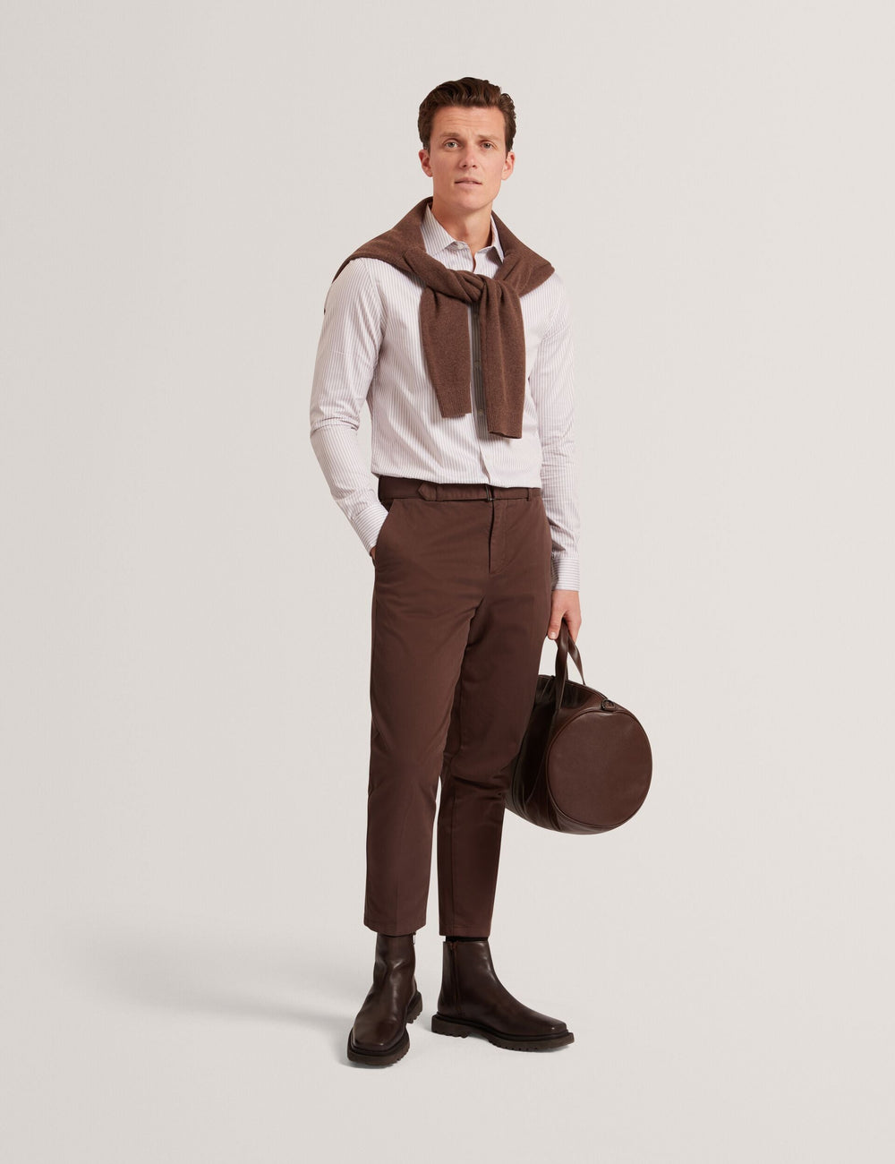 Men|Sale SOHOE Striped Cotton Long Sleeve Shirt - Ted Baker