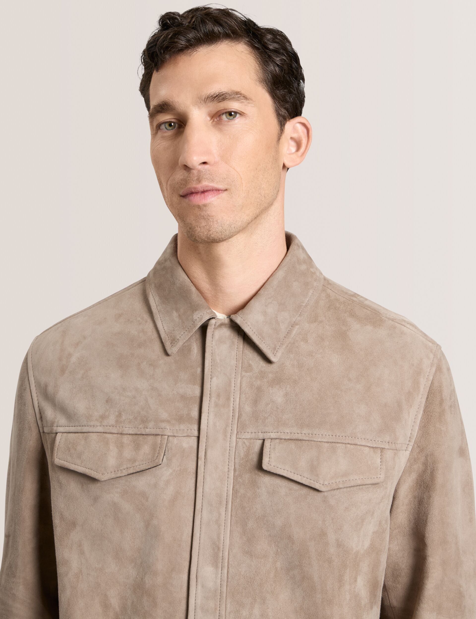 Men|Sale WILBUR - Suede Shirt Jacket - Ted Baker