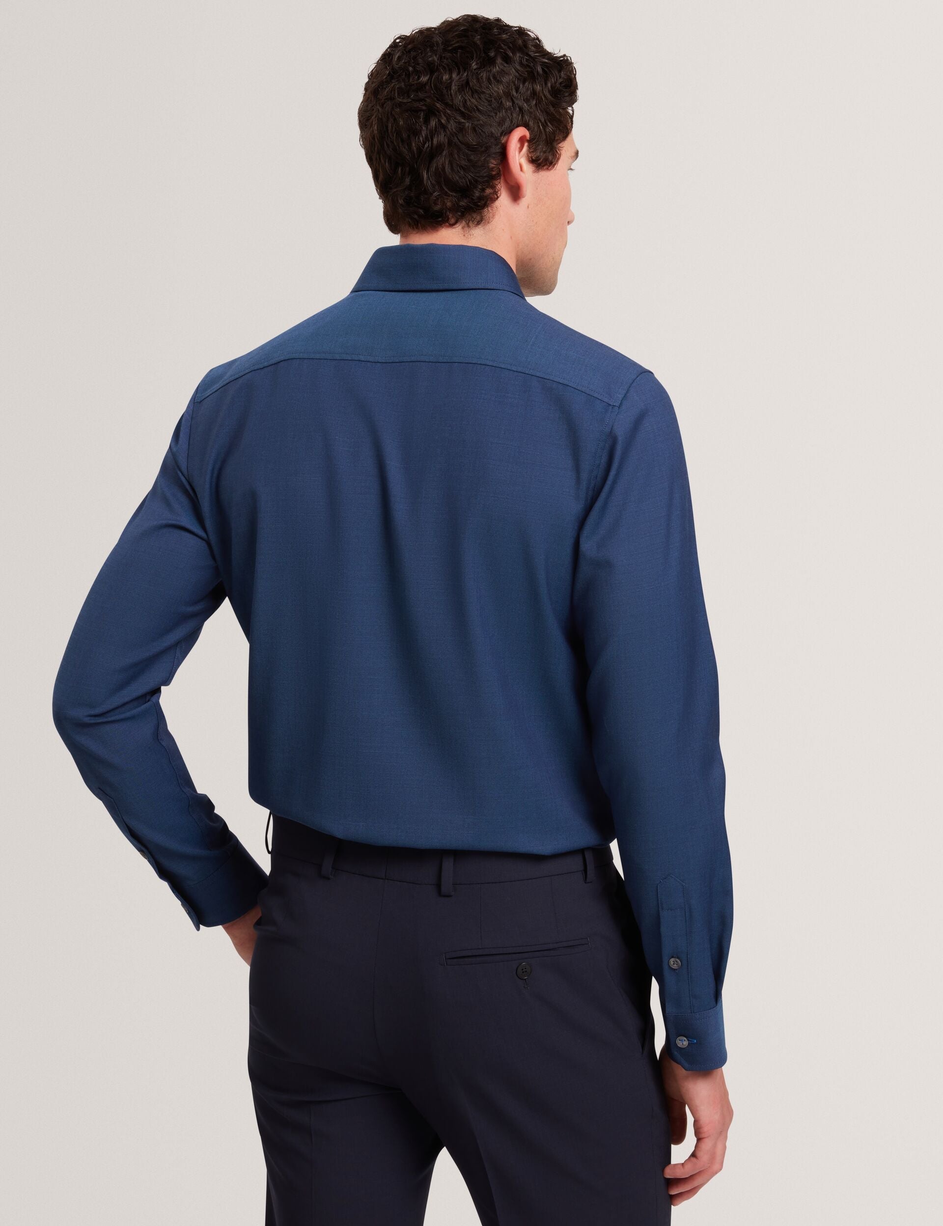 Men|Sale AIRTON Pure Wool Woven Long Sleeve Shirt - Ted Baker