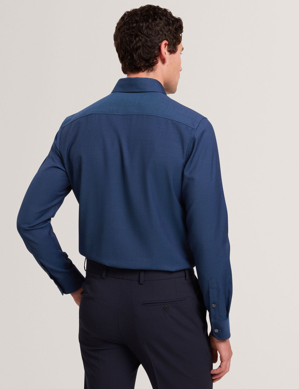 Men|Sale AIRTON Pure Wool Woven Long Sleeve Shirt - Ted Baker
