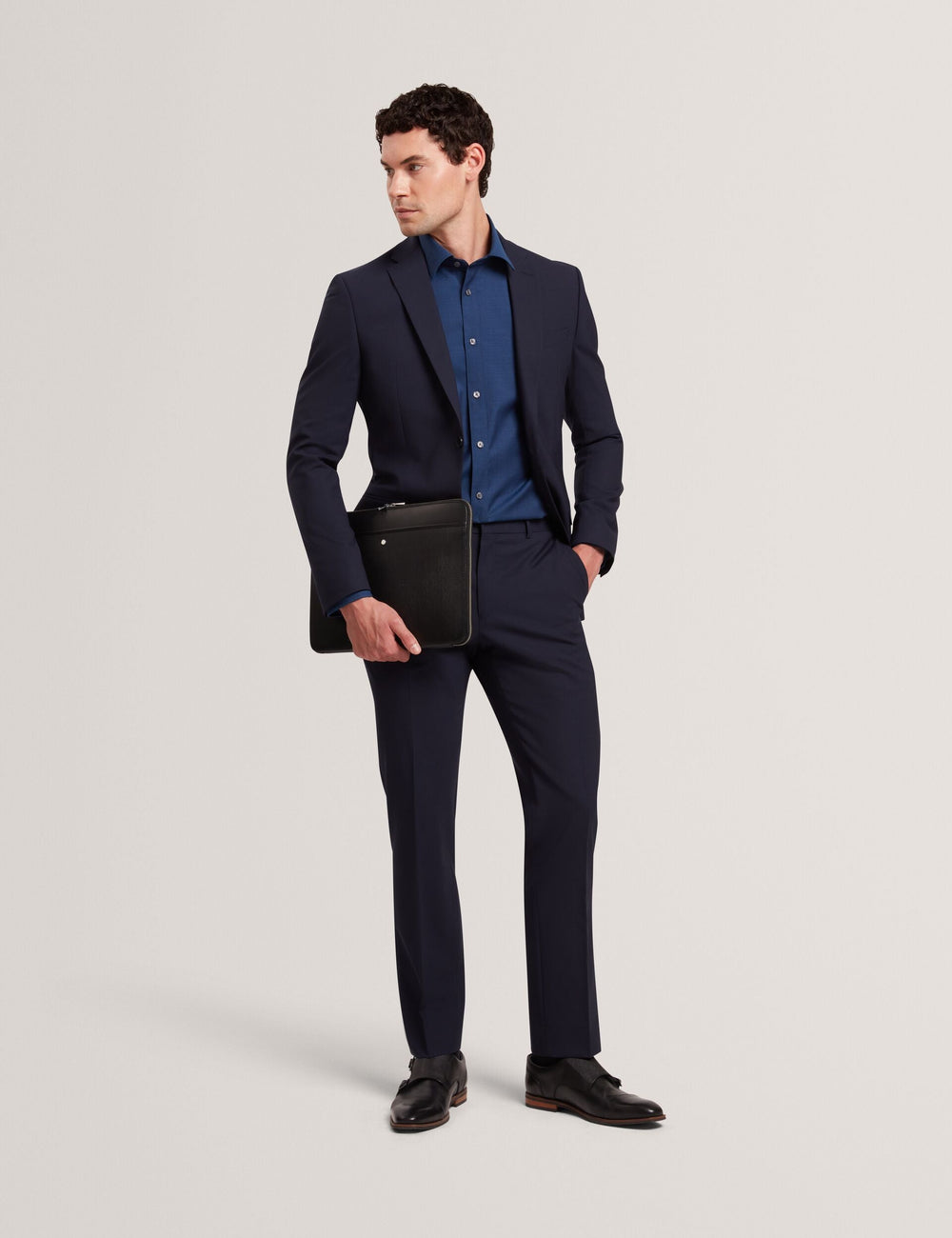 Men|Sale AIRTON Pure Wool Woven Long Sleeve Shirt - Ted Baker
