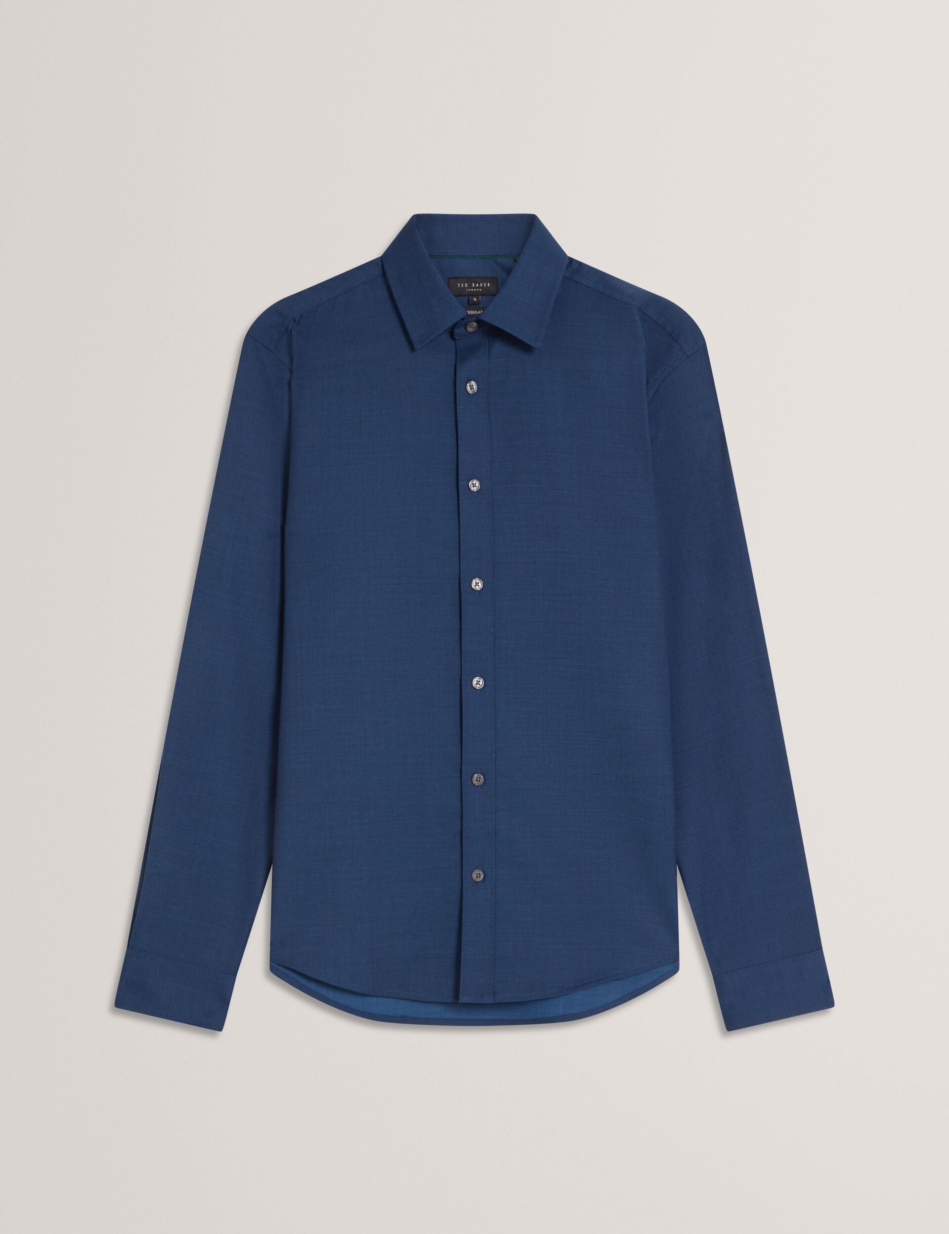 Men|Sale AIRTON Pure Wool Woven Long Sleeve Shirt - Ted Baker