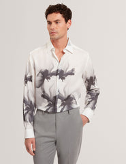 Men|Sale AMUND Monochrome Floral Long Sleeve Shirt - Ted Baker