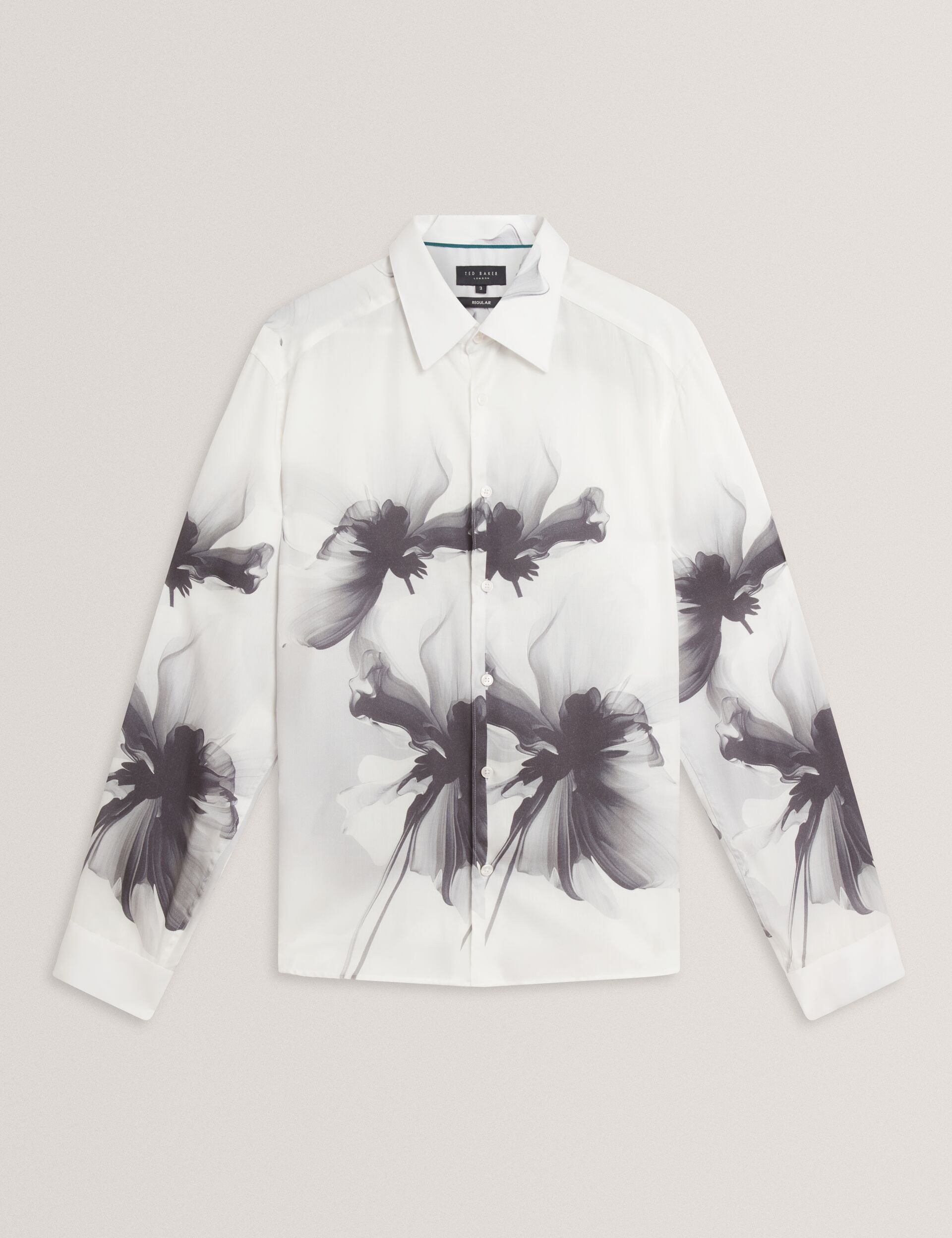 Men|Sale AMUND Monochrome Floral Long Sleeve Shirt - Ted Baker
