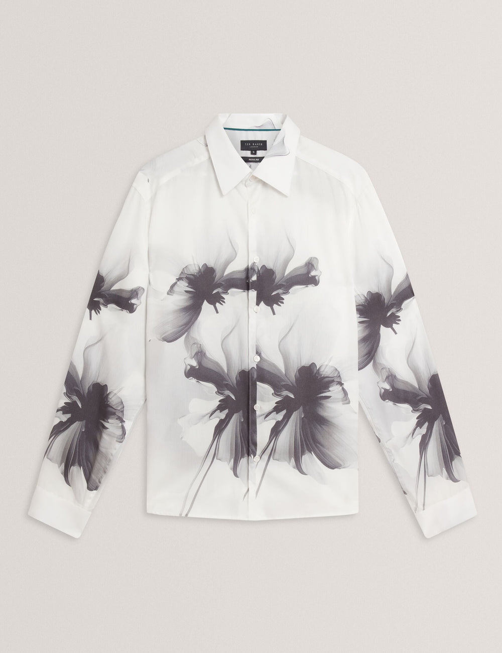 Men|Sale AMUND Monochrome Floral Long Sleeve Shirt - Ted Baker
