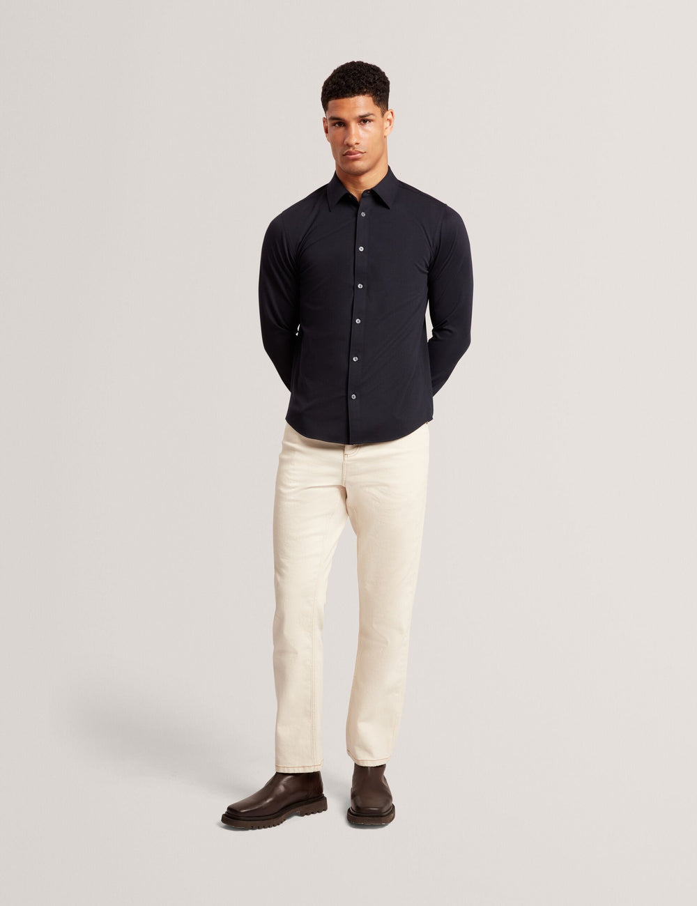 Men|Sale NORTUN Regular Fit Knitted Jersey Shirt - Ted Baker