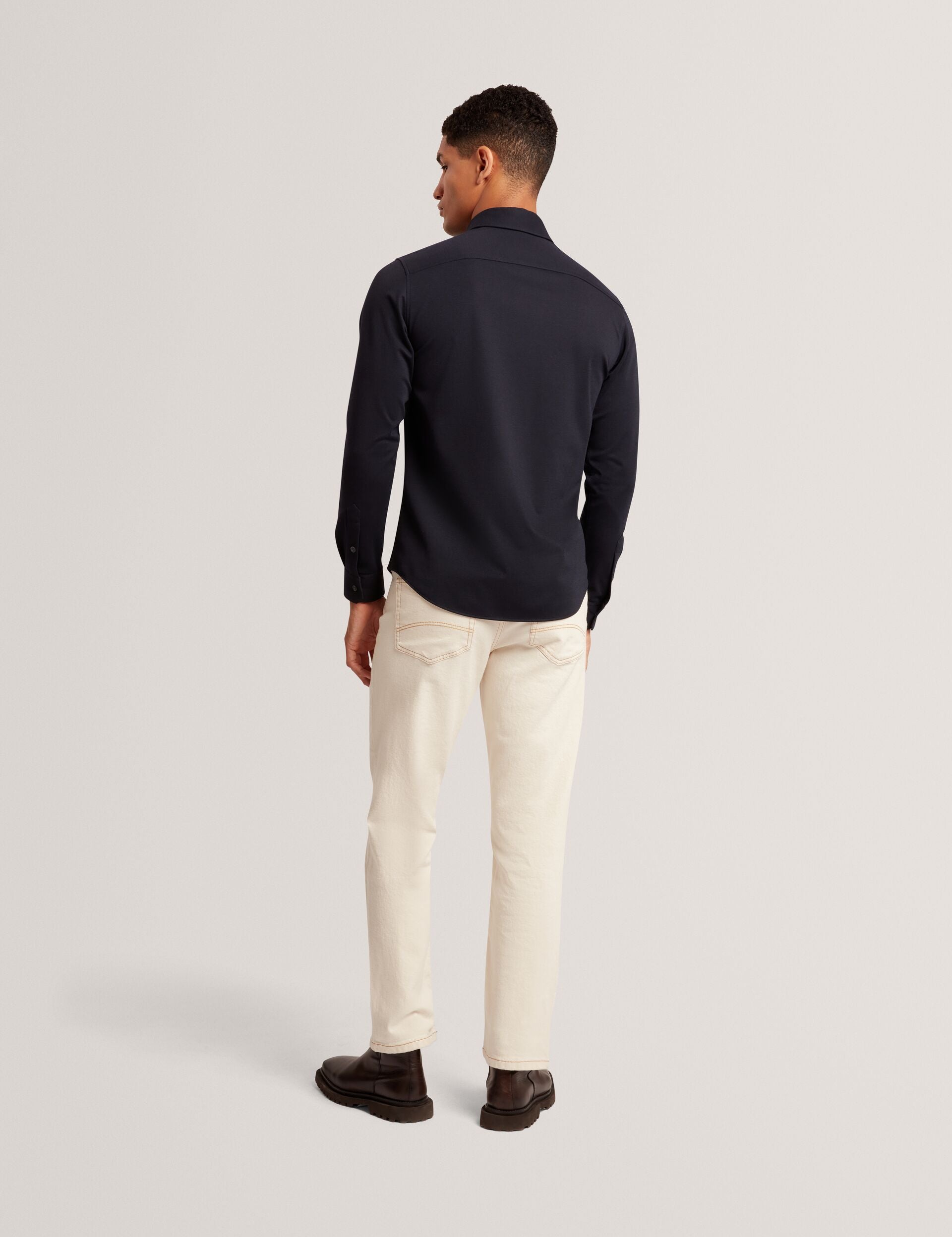 Men|Sale NORTUN Regular Fit Knitted Jersey Shirt - Ted Baker